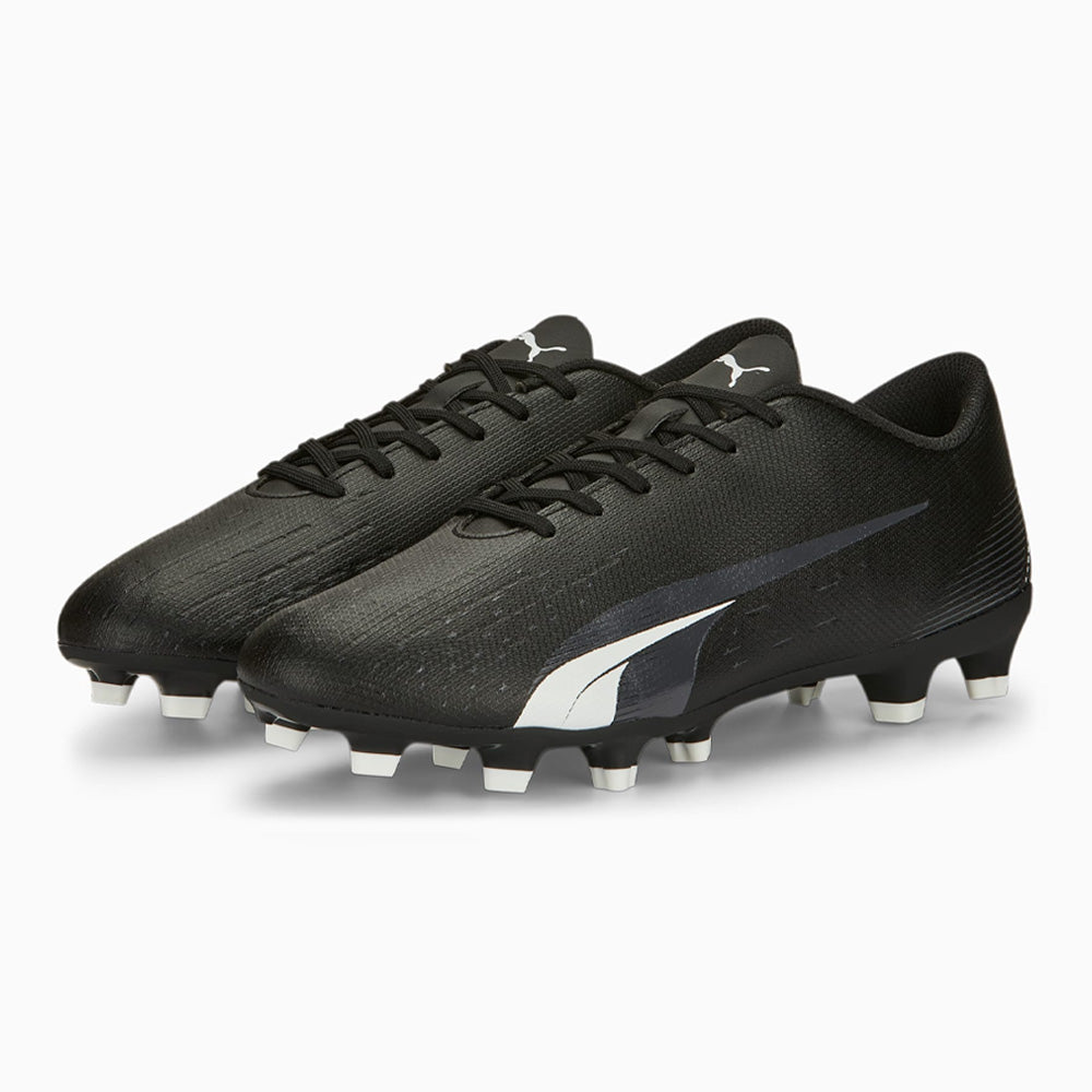 Puma Ultra Play FG/AG Soccer Cleats (Black/White)