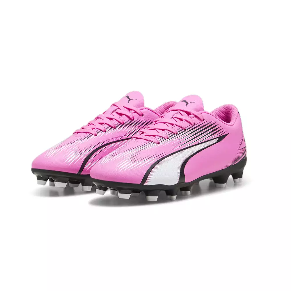 Puma Ultra Play Junior Football Boots - Poison Pink/White/Black.