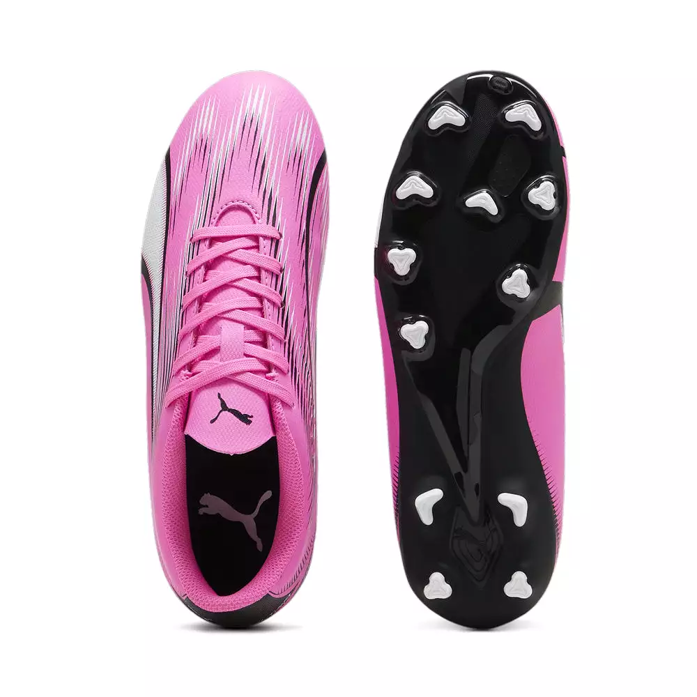 Puma Ultra Play Junior Football Boots - Poison Pink/White/Black.