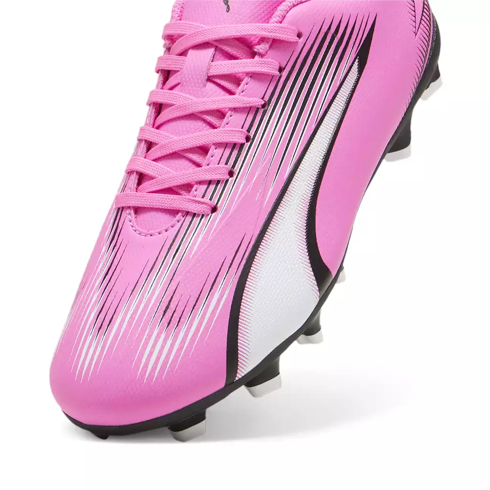 Puma Ultra Play Junior Football Boots - Poison Pink/White/Black.