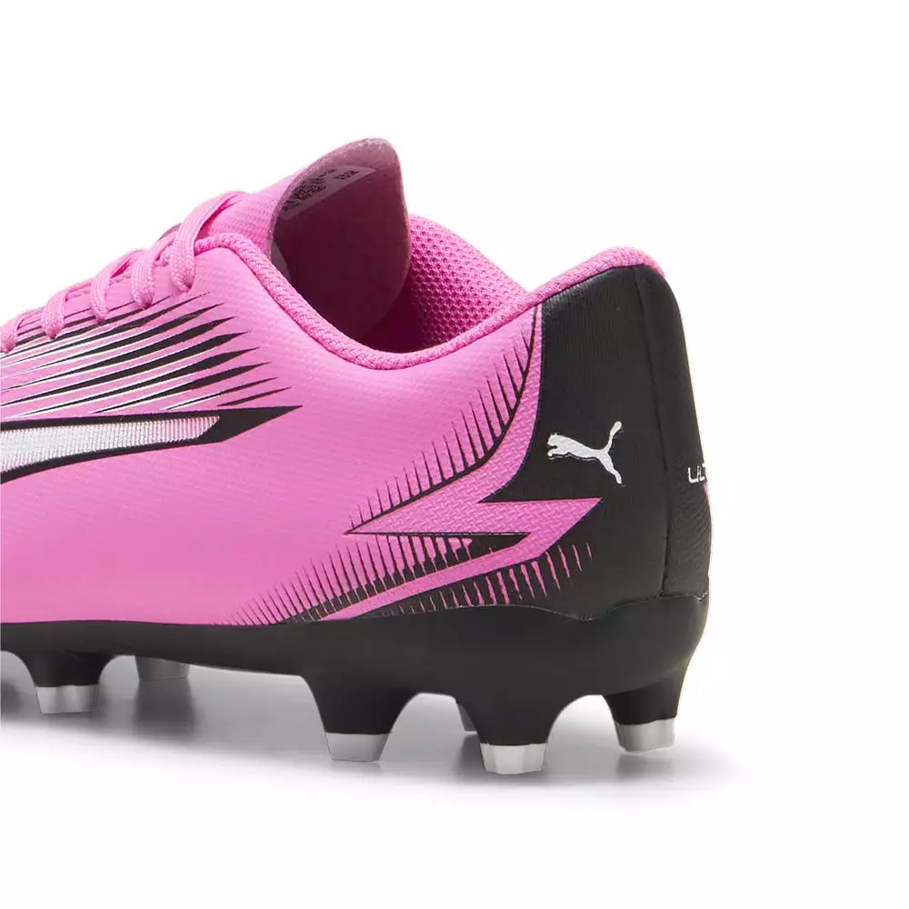 Puma Ultra Play Junior Football Boots - Poison Pink/White/Black.