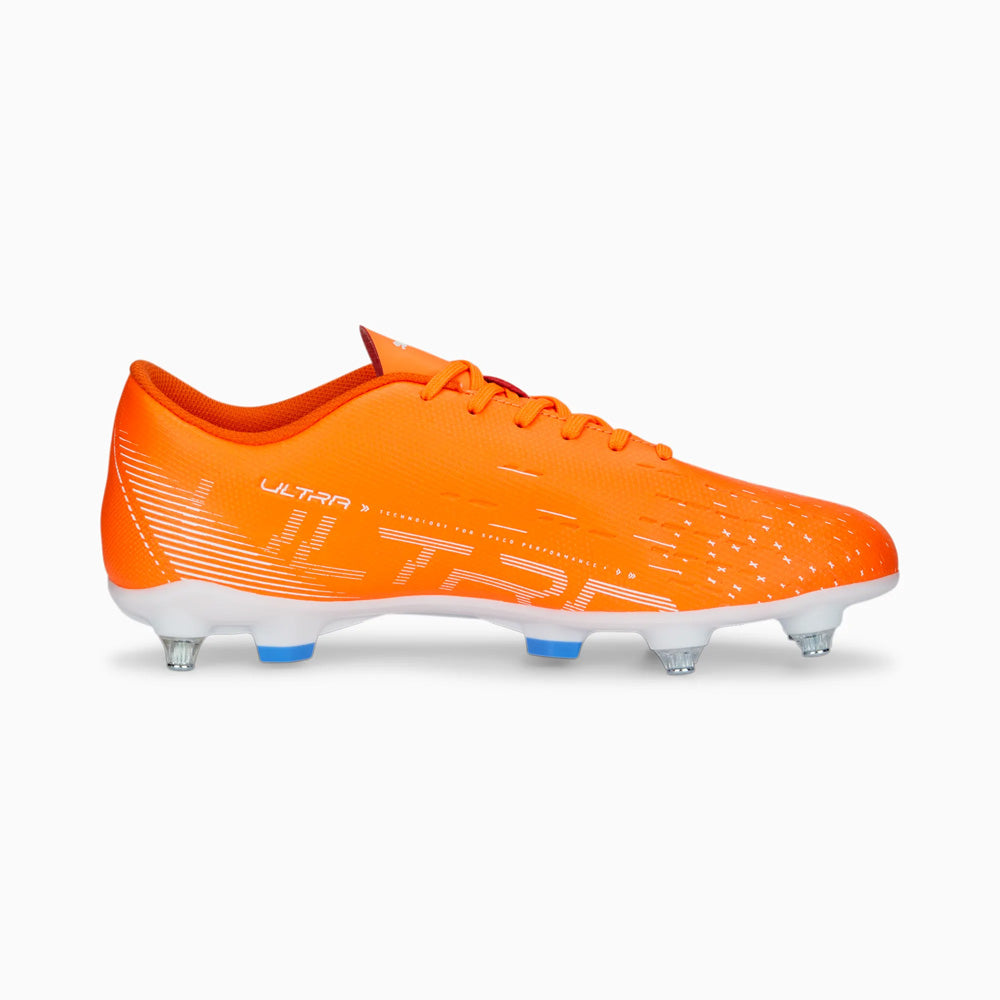 Puma Ultra Play MxSG Football Boots, Ultra Orange/White/Blue