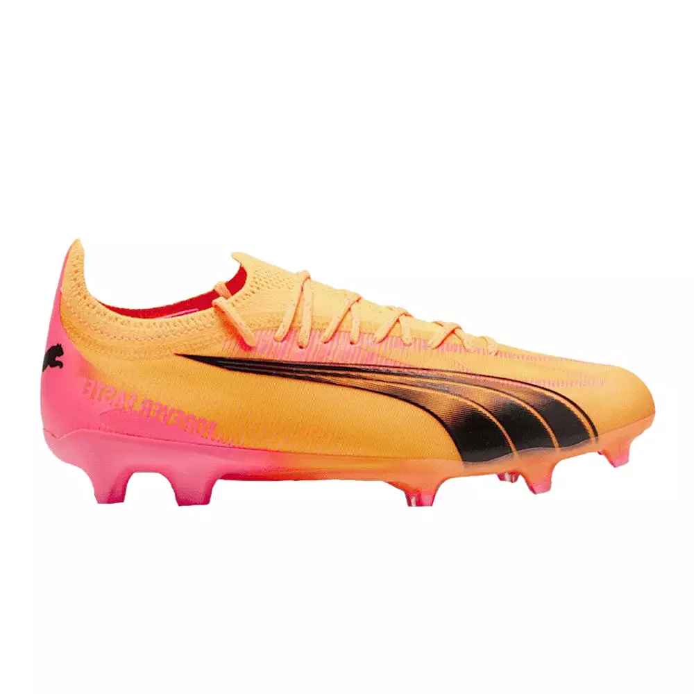 Puma Ultra Ultimate FG AG Football Boots - Sun Stream Black Sunset Glow