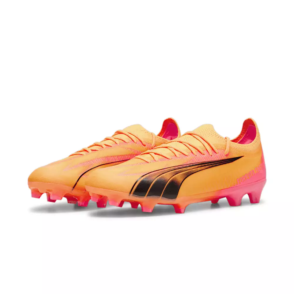 Puma Ultra Ultimate FG AG Football Boots - Sun Stream Black Sunset Glow