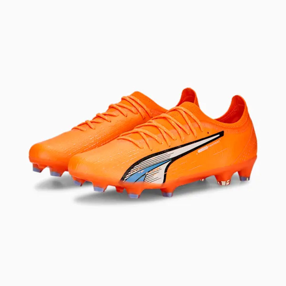 Puma Ultra Ultimate FG/AG Football Boots - Ultra Orange White Blue