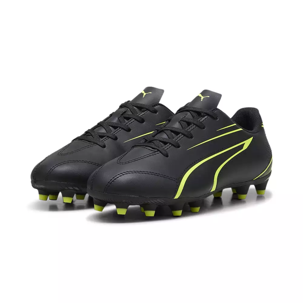 Puma Vitoria Junior Football Boots Black Electric Lime