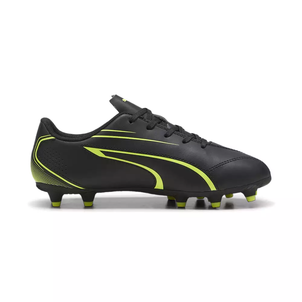 Puma Vitoria Junior Football Boots Black Electric Lime