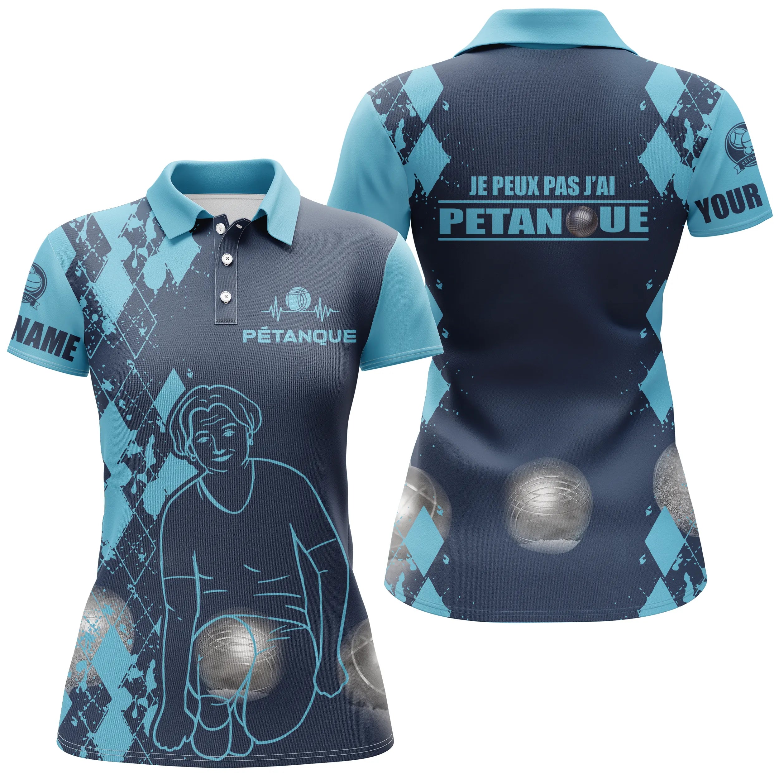 Pétanque Polo Shirt, Personalized Boules Gift, J'peux Pas J'ai Pétanque - CT13092363