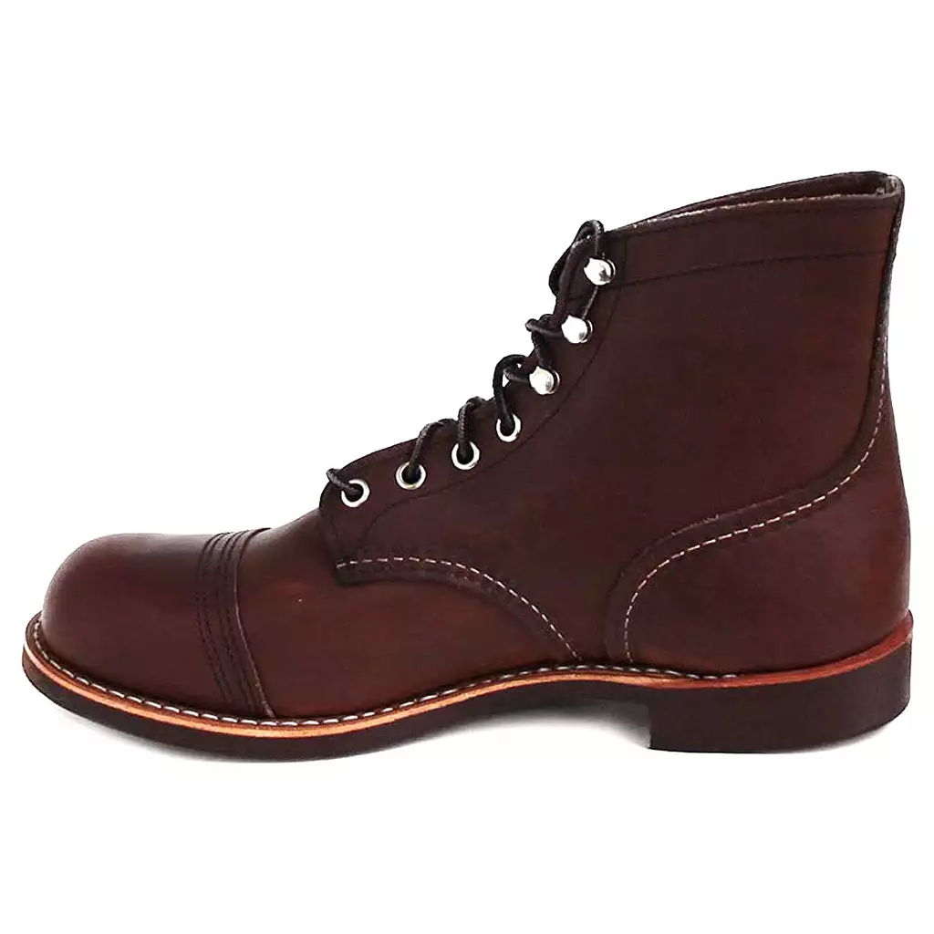 Red Wing Iron Ranger Boots UK Size 10 - Lace-Up, Casual, Goodyear-Welt, Toe-Cap Leather.