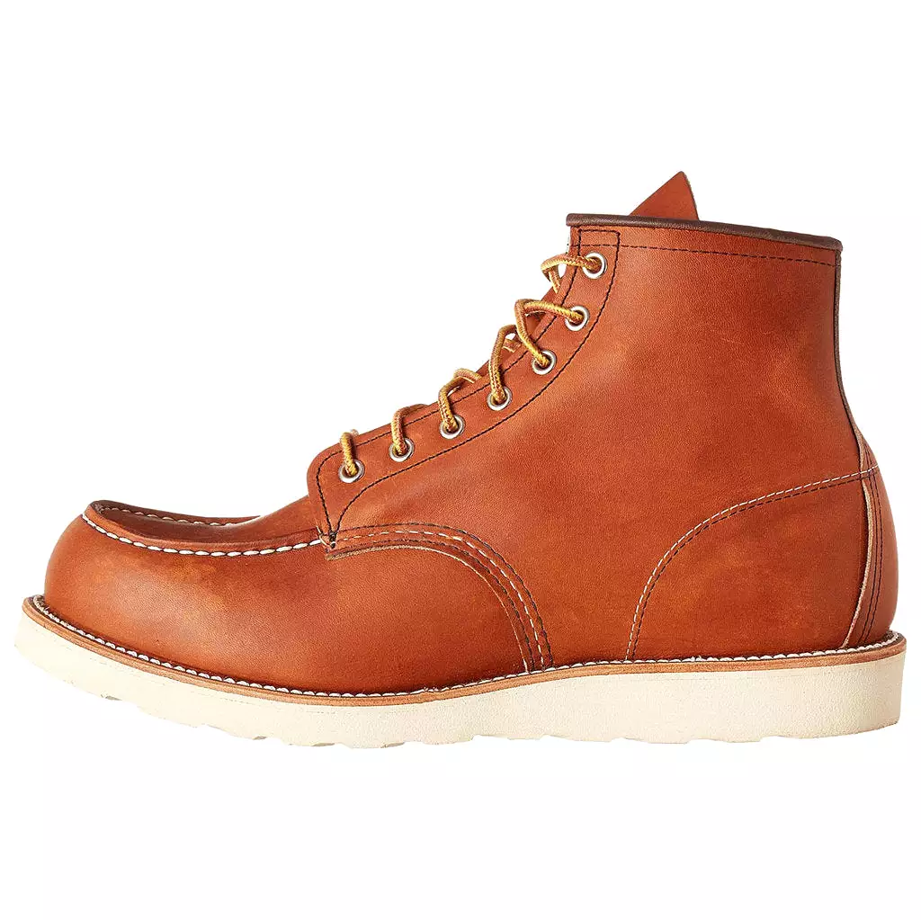 Red Wing Men's Boots - 6 Inch Classic Moc Toe - Casual Lace-Up Ankle Leather - UK Size 10