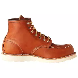 Red Wing Men's Boots - 6 Inch Classic Moc Toe - Casual Lace-Up Ankle Leather - UK Size 10