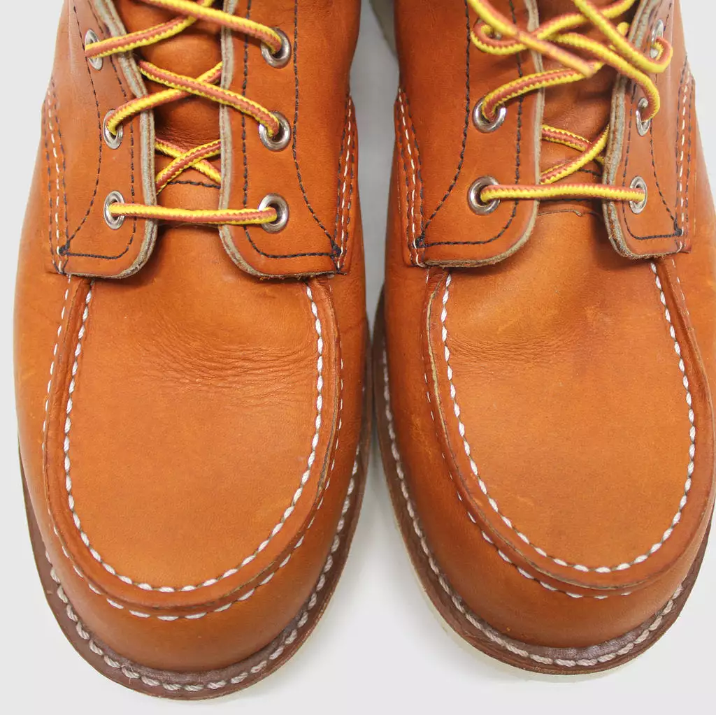 Red Wing Men's Boots - 6 Inch Classic Moc Toe - Casual Lace-Up Ankle Leather - UK Size 10