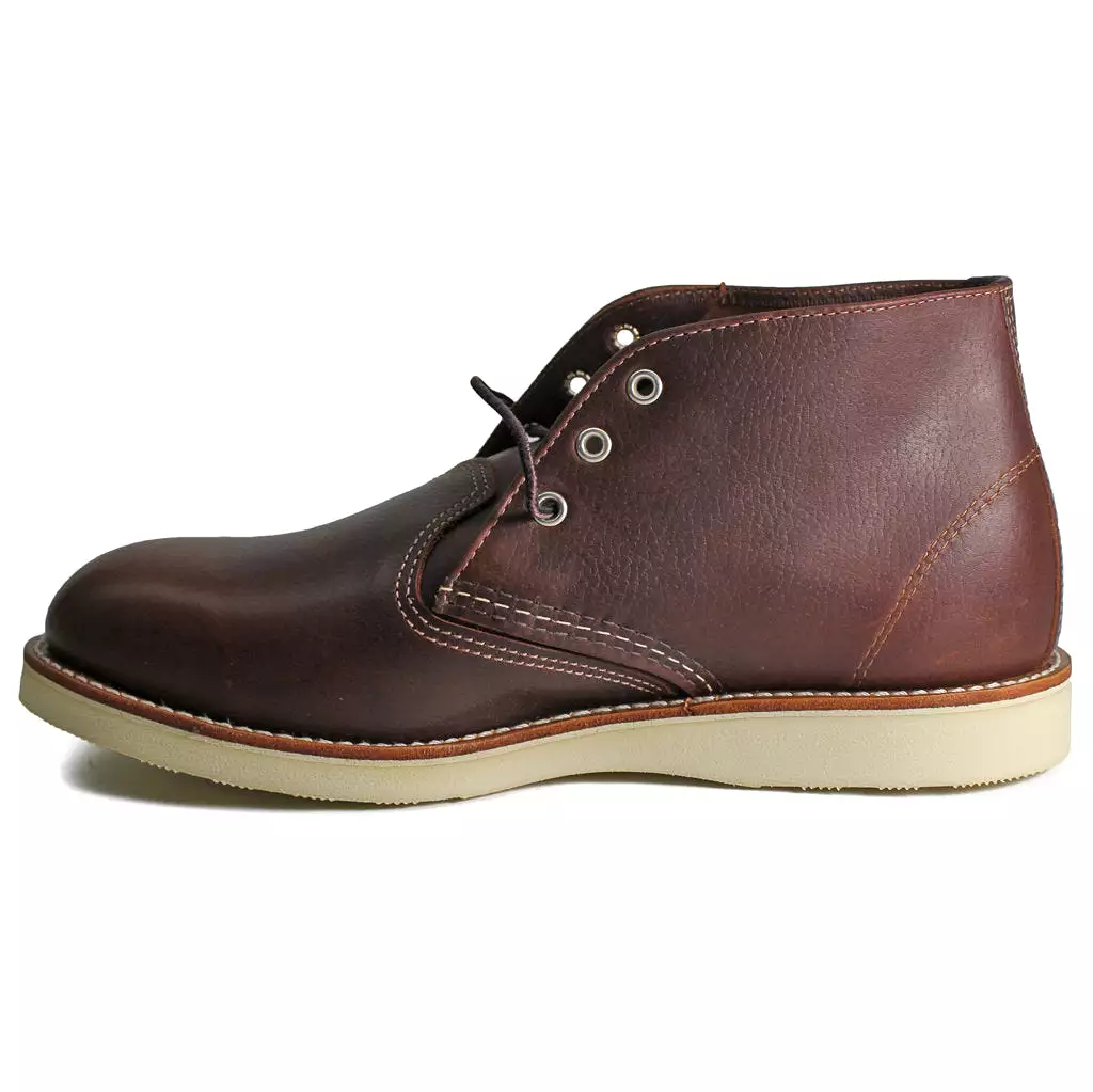 Red Wing men's boots - chukka style, casual lace-up ankle boots made of full-grain leather in size UK 9.