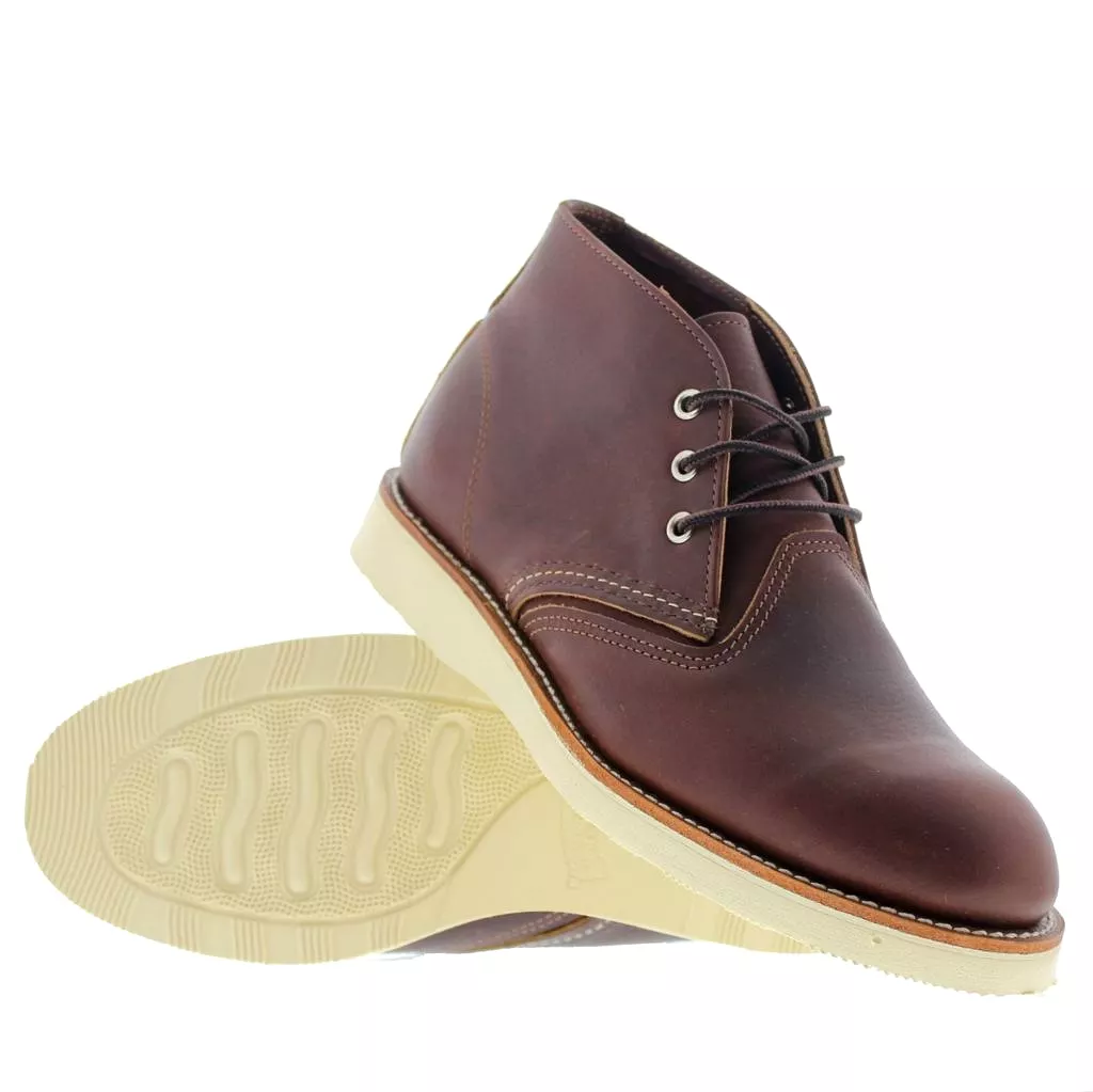 Red Wing Men's Boots - Classic Chukka 3141 | Lace-Up Outdoor Leather | UK 8.5