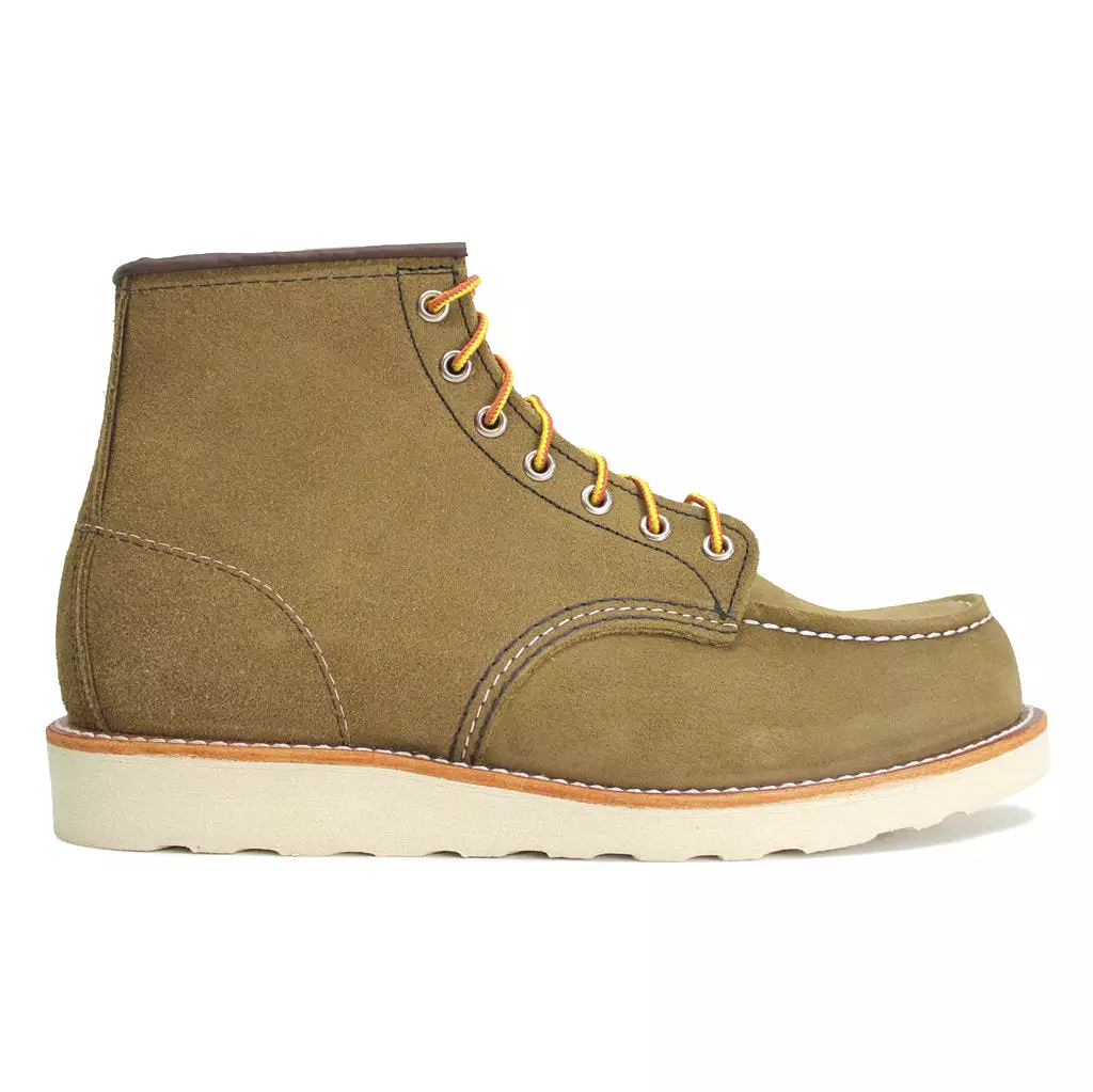 Red Wing men's boots Olive UK 10.5, Classic Moc Toe 8881 08881-0.