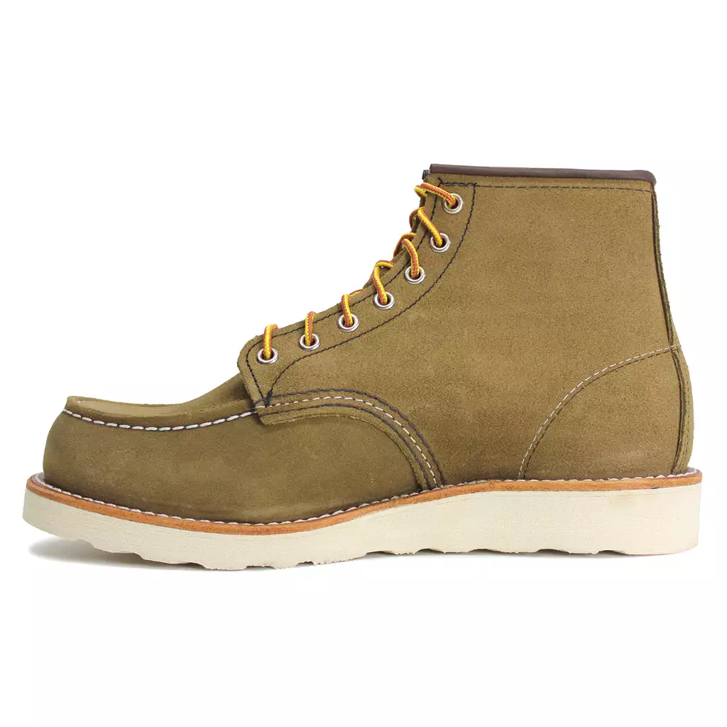 Red Wing men's boots Olive UK 10.5, Classic Moc Toe 8881 08881-0.