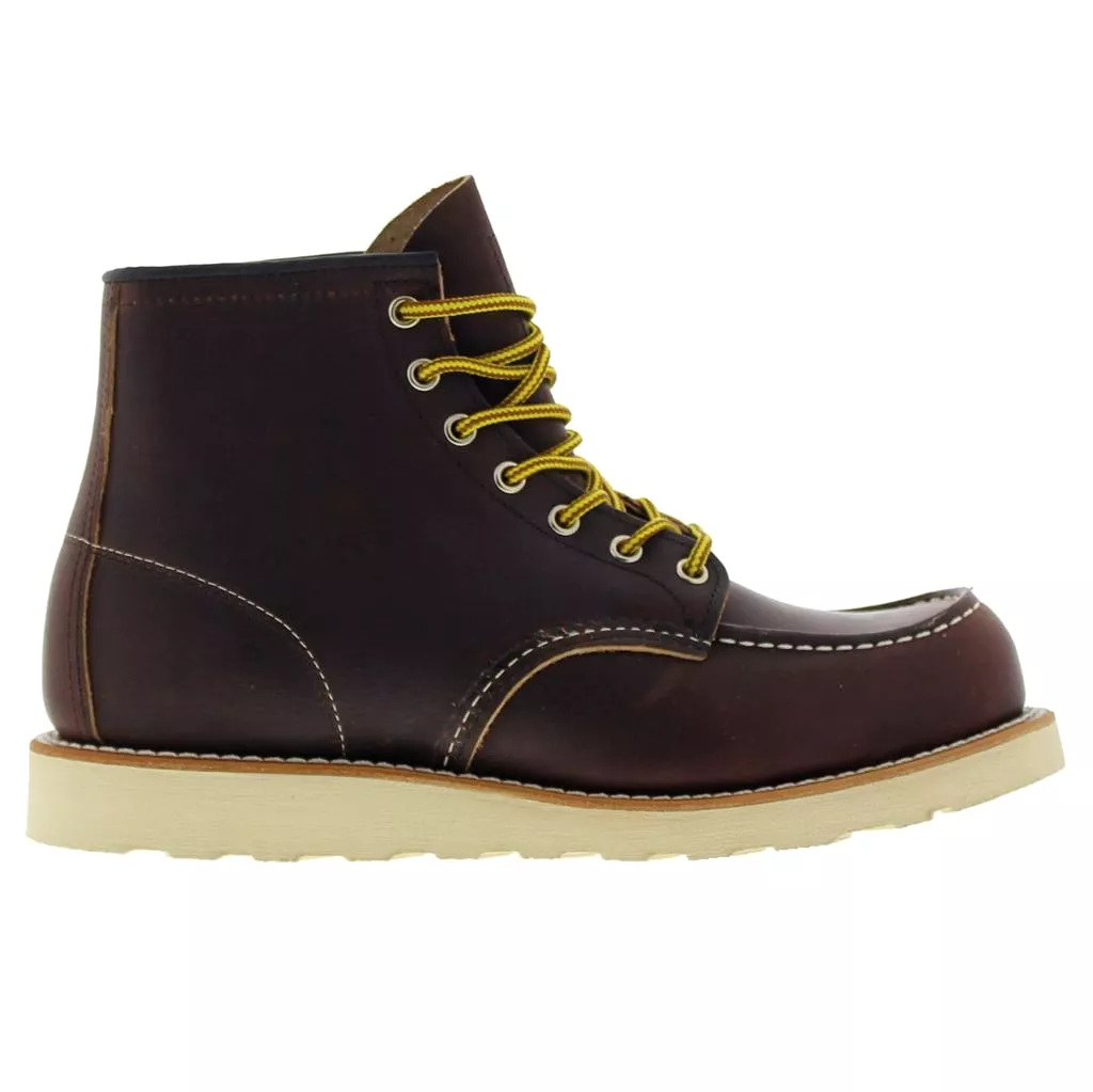 Red Wing Moc Toe boots in brown - UK 8.5