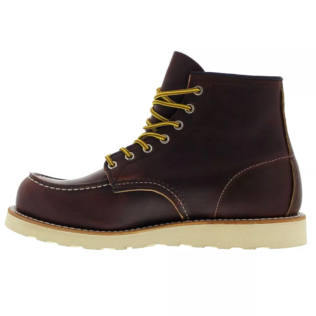 Red Wing Moc Toe boots in brown - UK 8.5