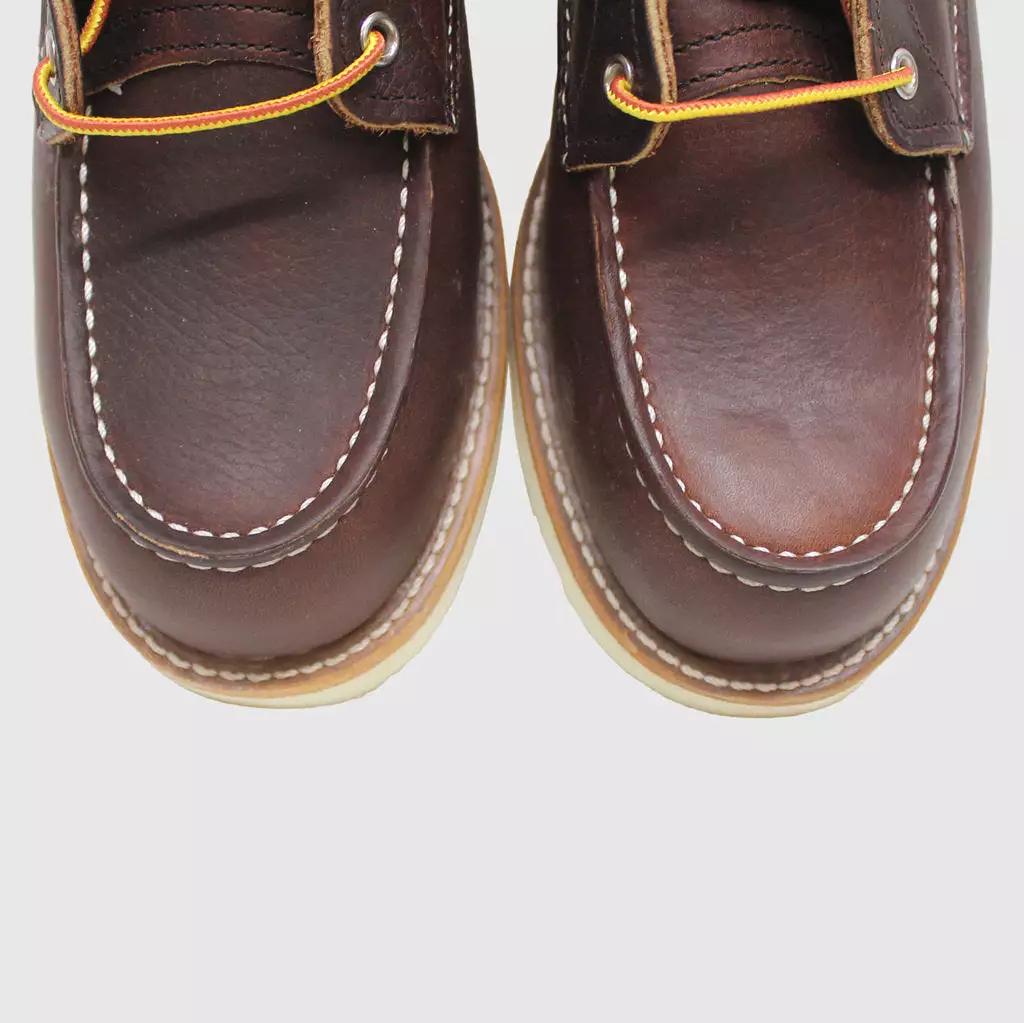 Red Wing Moc Toe boots in brown - UK 8.5