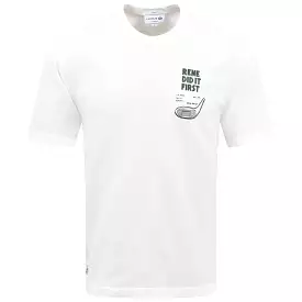 Regular Fit Cotton Golf Club Graphic T-Shirt White SS24