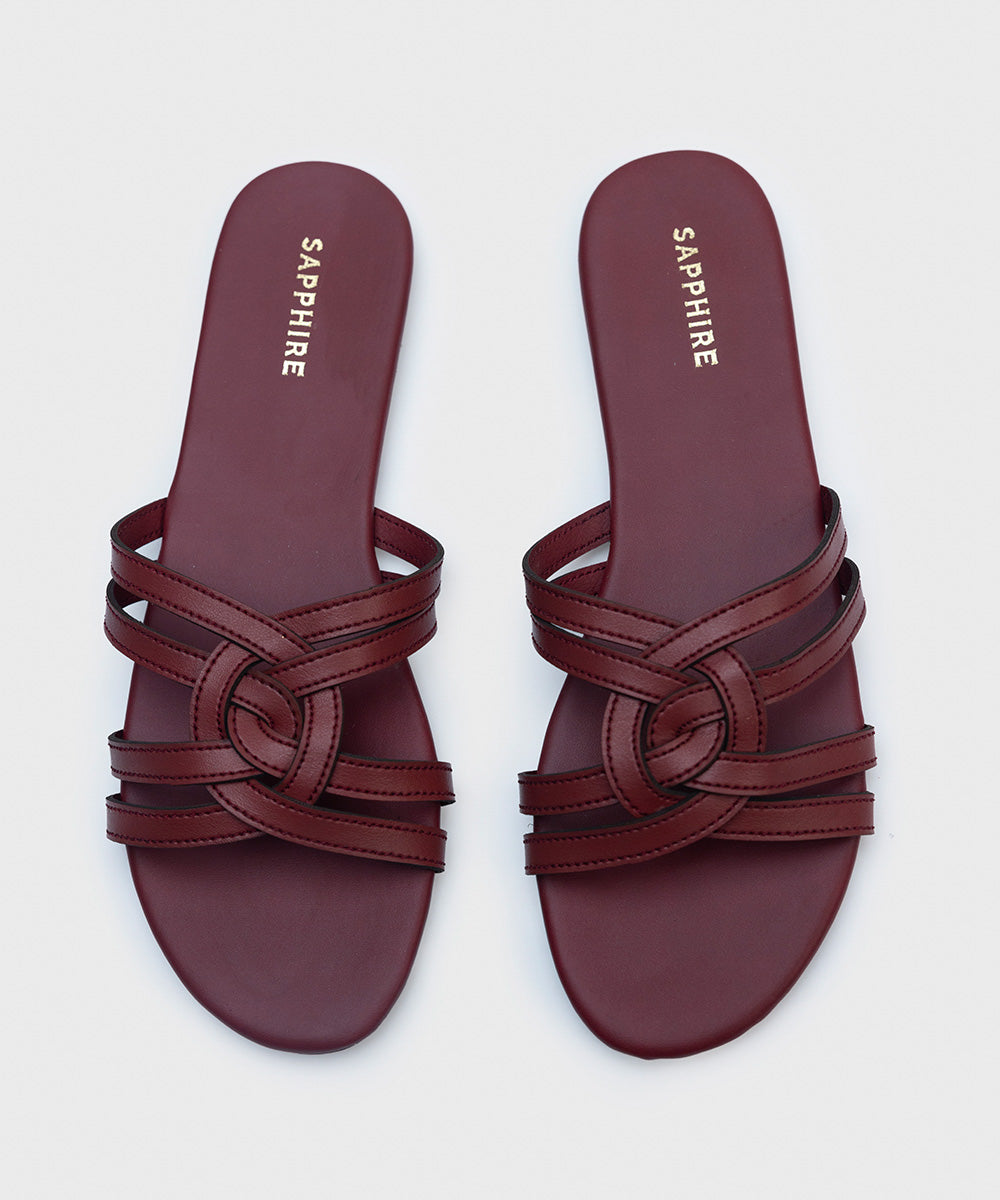 Result: Vegan Leather Slip-on Sandals