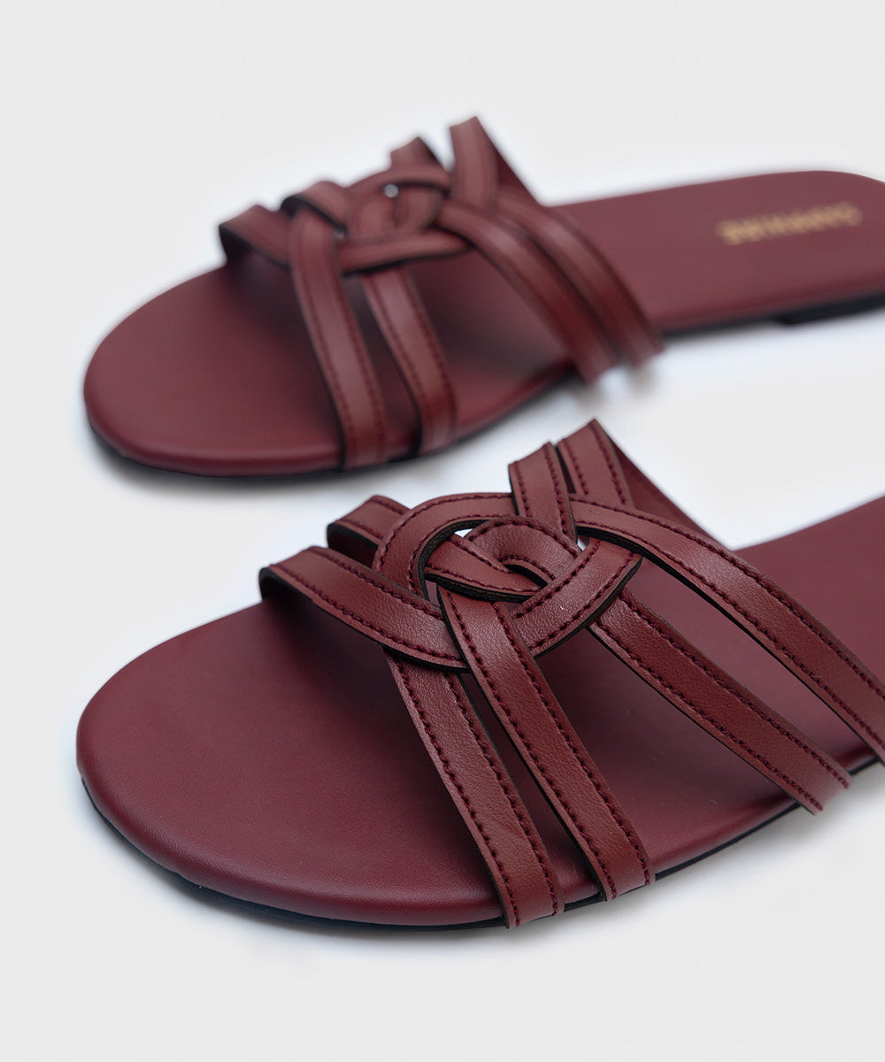 Result: Vegan Leather Slip-on Sandals