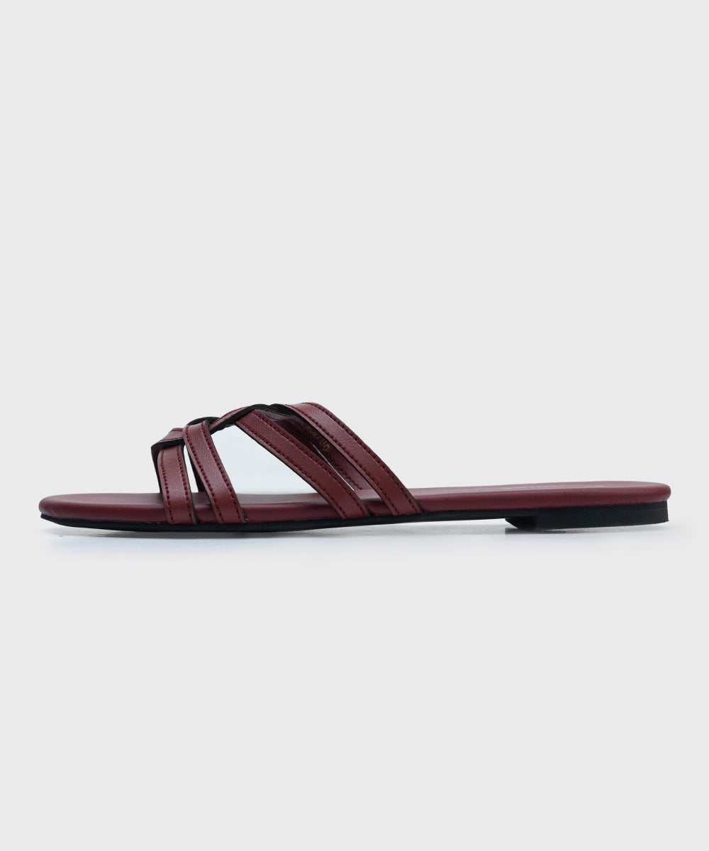 Result: Vegan Leather Slip-on Sandals