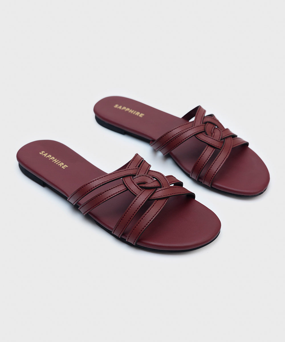 Result: Vegan Leather Slip-on Sandals