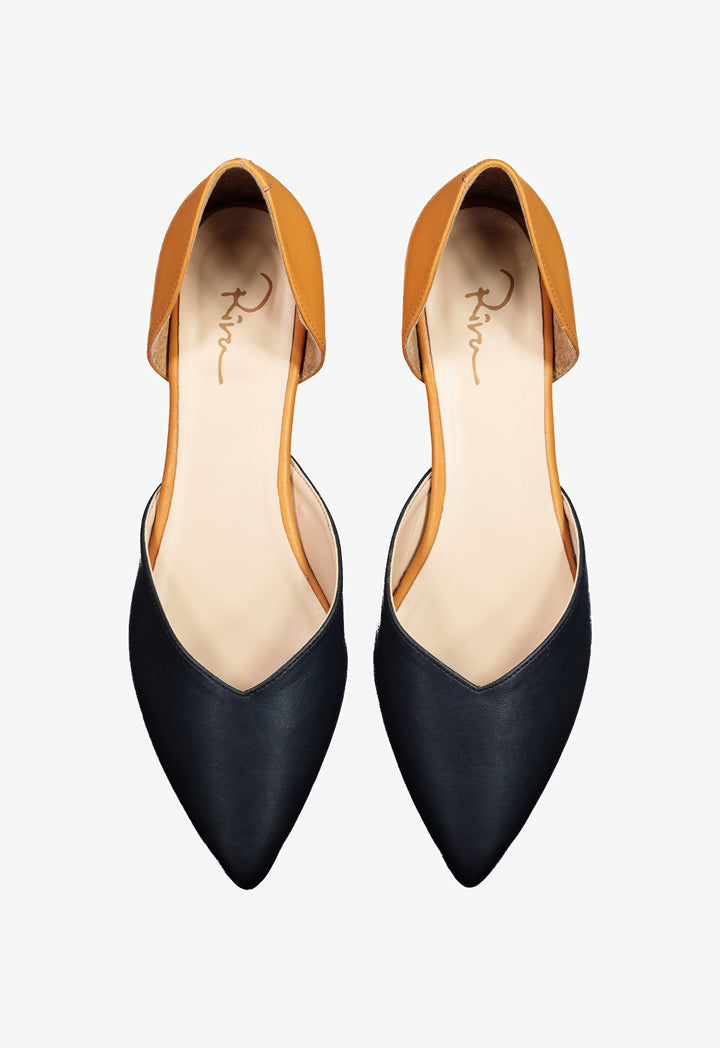 Results: Stylish Open-Toed Flats with Pointed Design