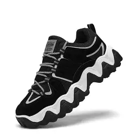 Retro Thick Sole Running Shoes - Soft, Slow Shock, Breathable - Perfect for Sports & Jogging