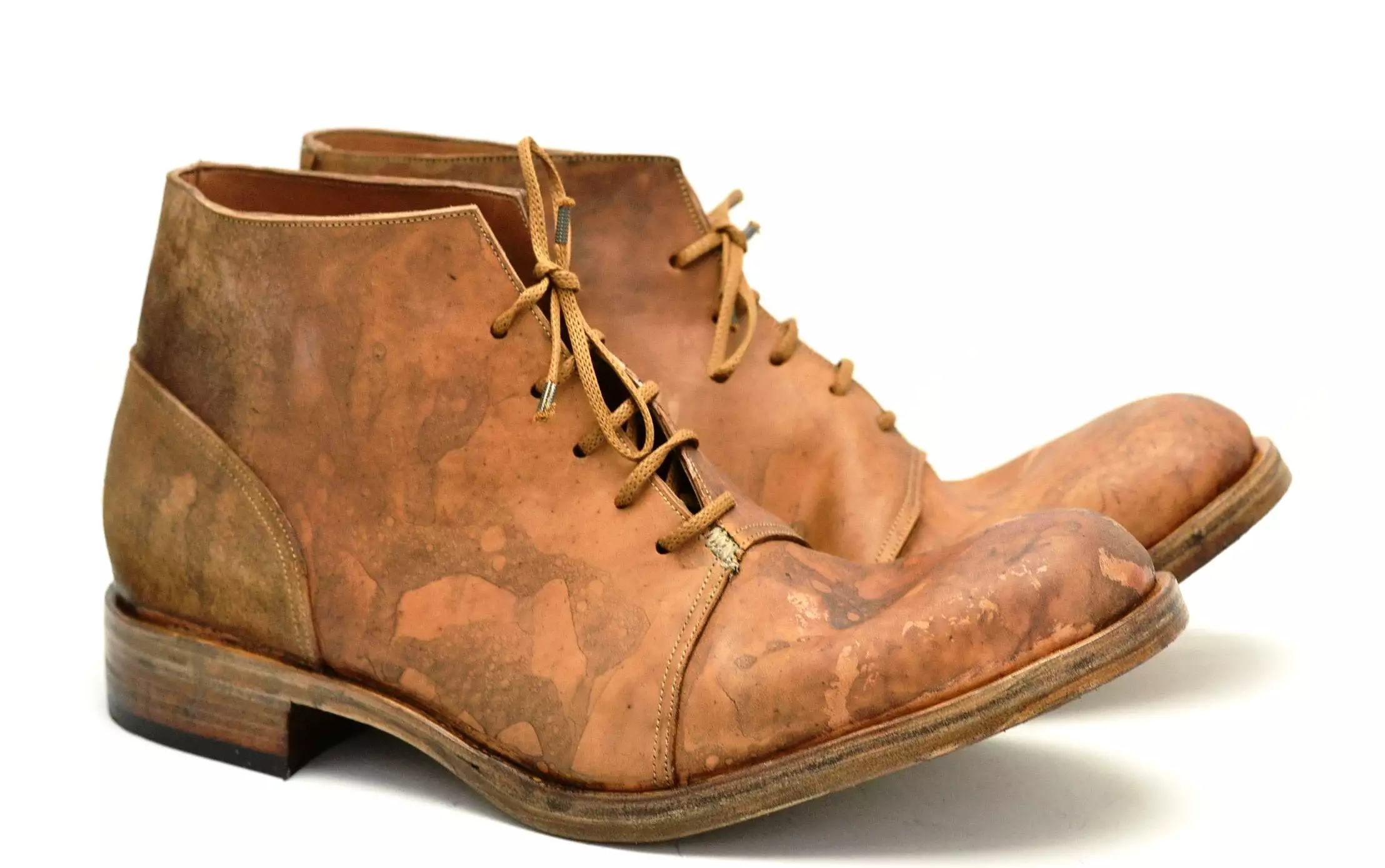 Reverse Tan Cordovan Half Boot