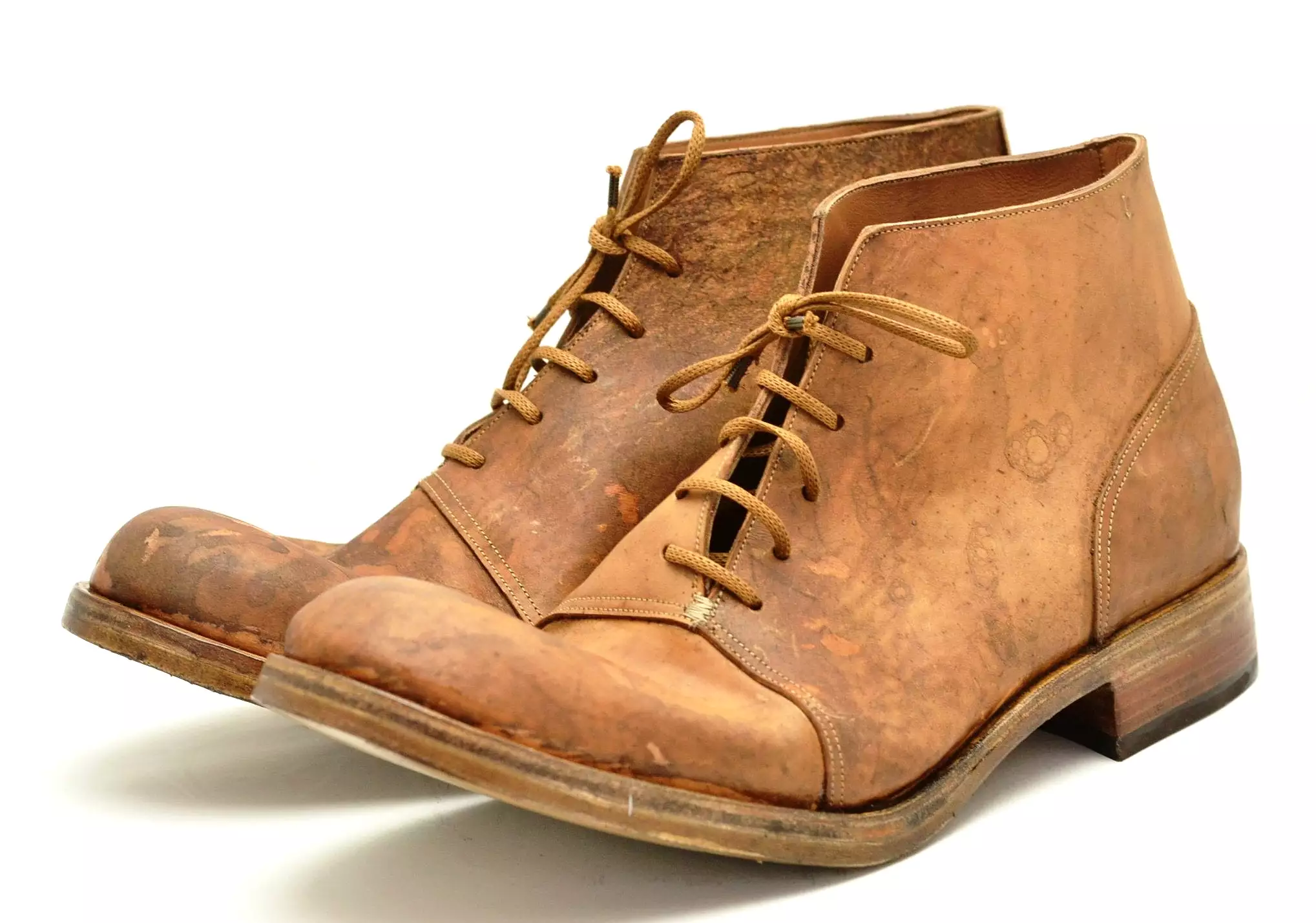 Reverse Tan Cordovan Half Boot