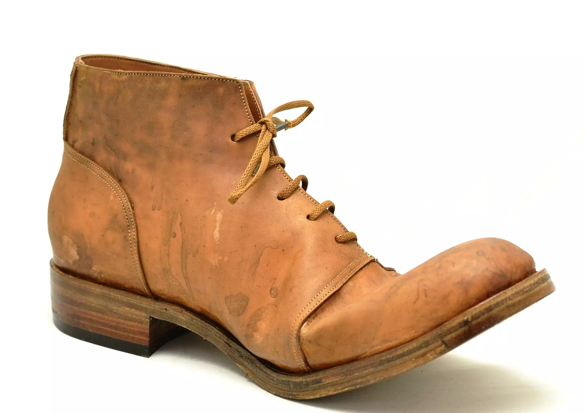 Reverse Tan Cordovan Half Boot