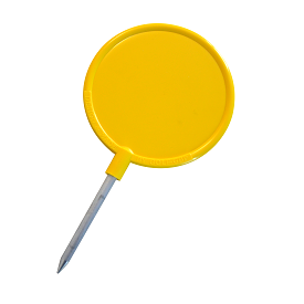 Rounded Golf Tee, 12cm, Yellow