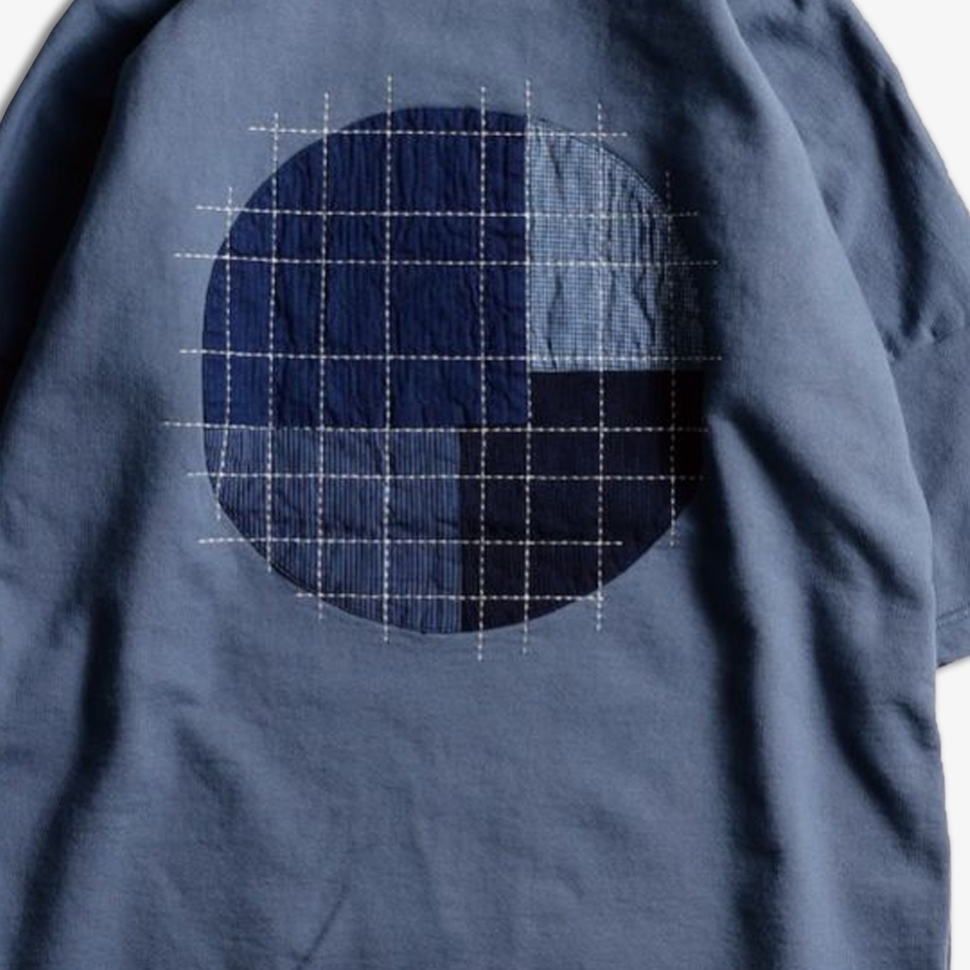 Sashiko Blue Patch Sweat Tee