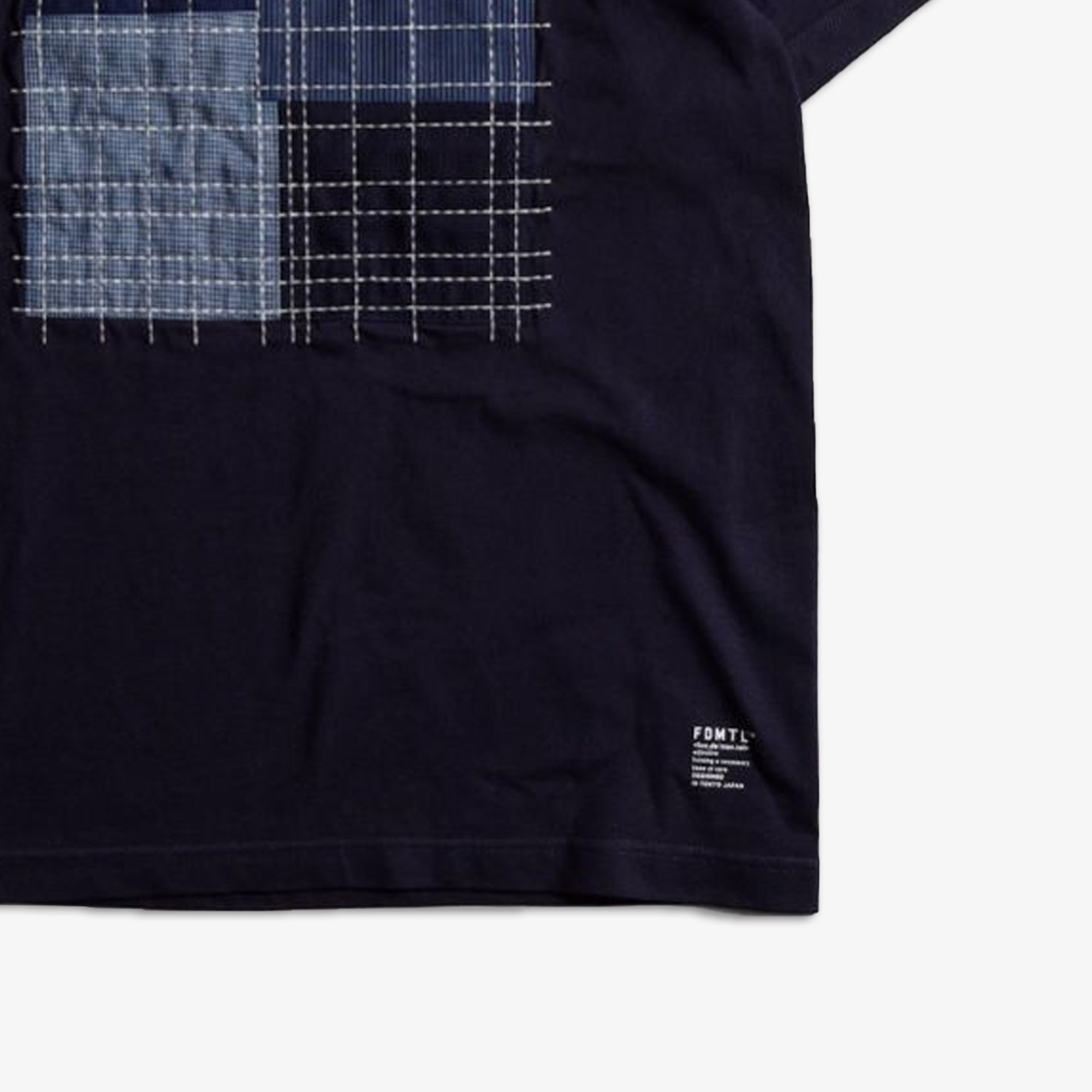 Sashiko Patch Navy Tee - Shop Now