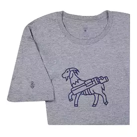 Seamus Goat T-Shirt - Navy Grey