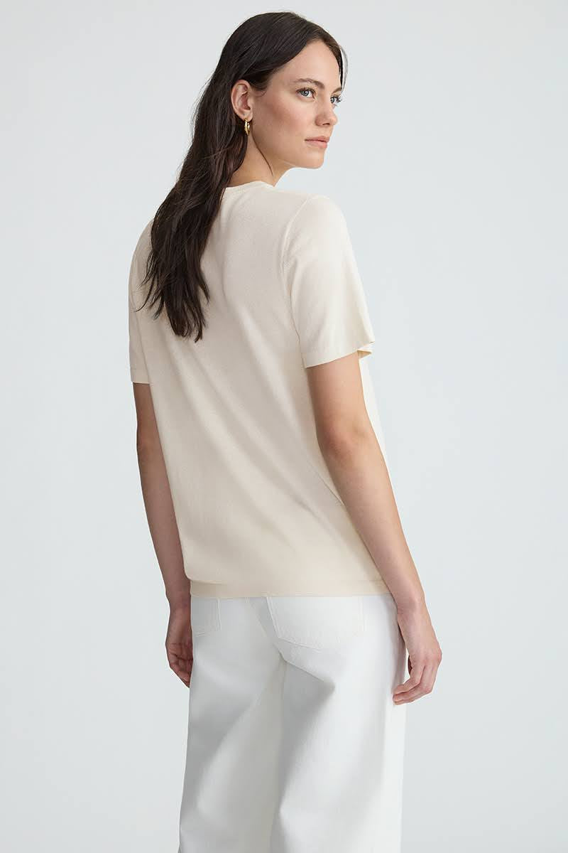 Silk Ivory T-Shirt