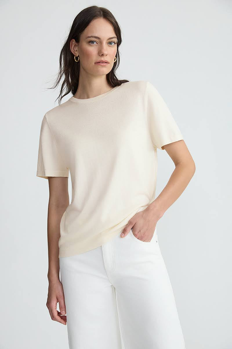 Silk Ivory T-Shirt