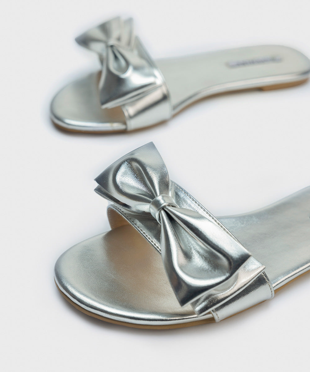 Silver flats for women