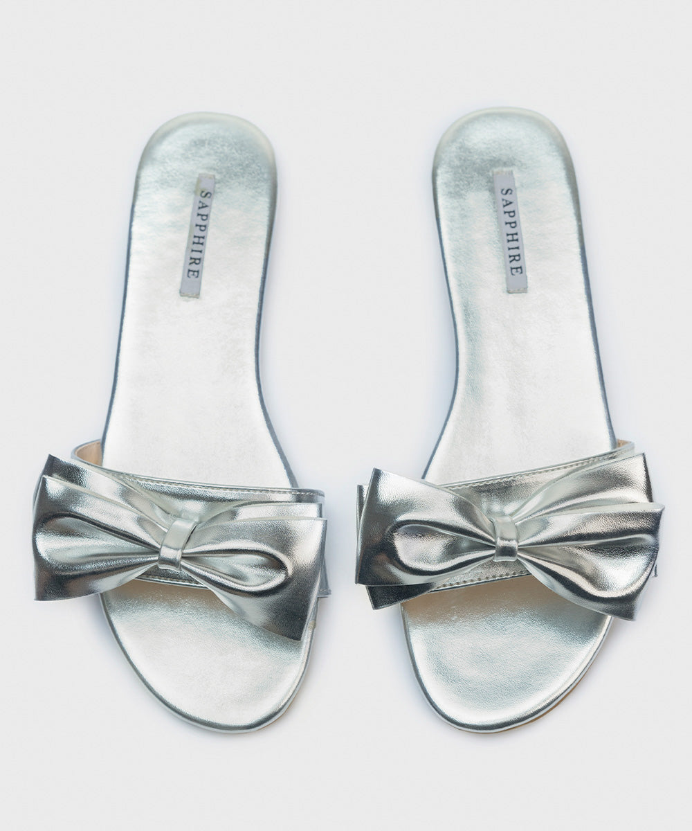 Silver flats for women