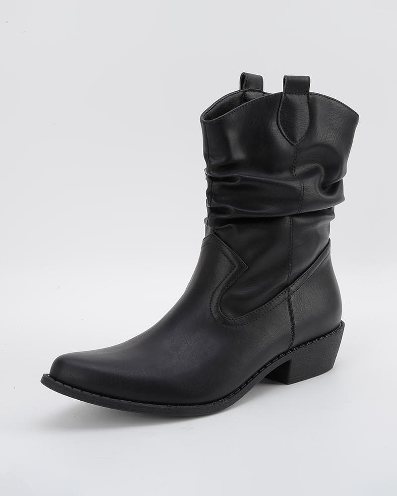 Solid Color Zipper Ankle Boots - Daily Wear