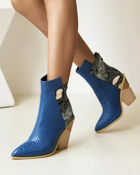 Split Zipper Ankle Boots