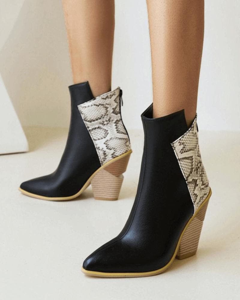 Split Zipper Ankle Boots