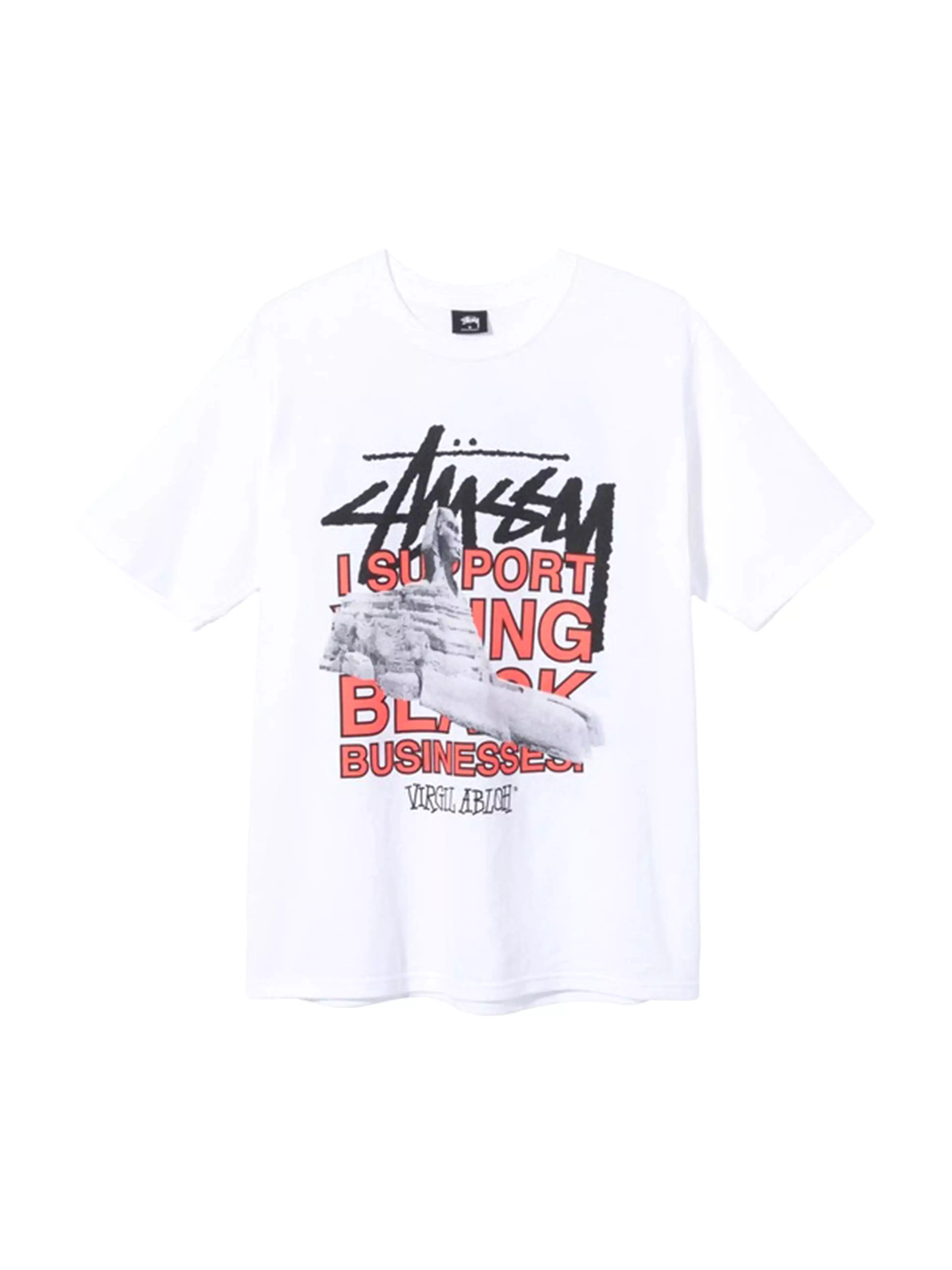 Stussy Virgil Abloh World Tour Collection White T-Shirt