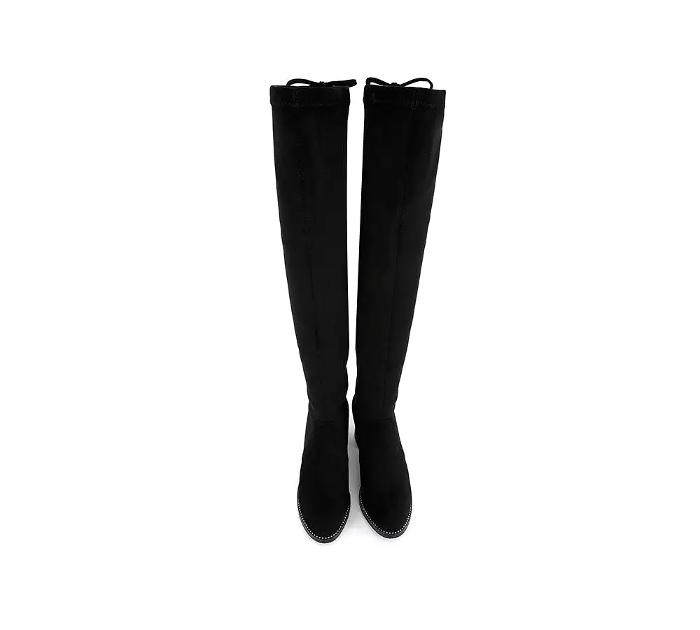 TARRAMARRA Over-The-Knee Fashion Boots for Women with Drawstring and Studded Detail - Jolie