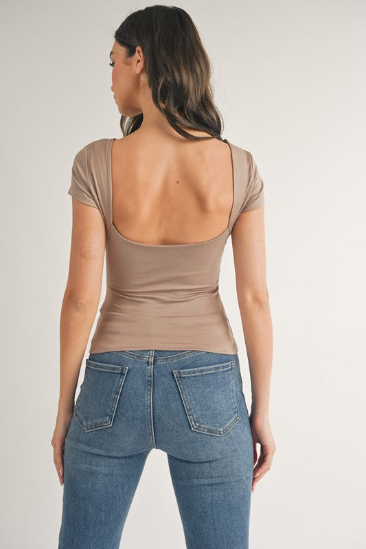 The Open Back Tee - Soft and Stylish Tops for Women