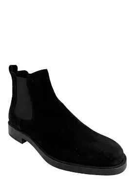 Tod's Black Suede Chelsea Boots - Size 7.5