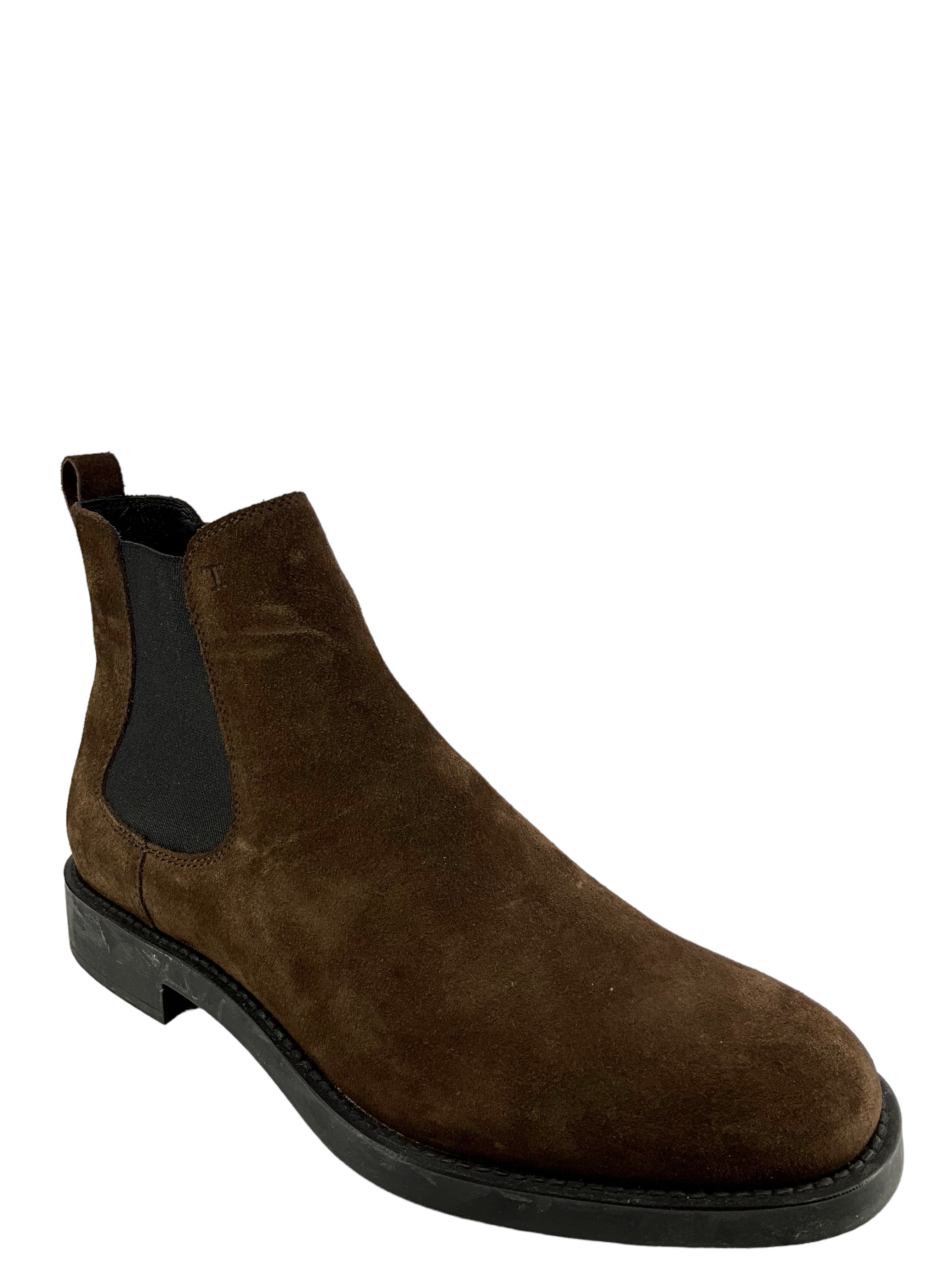 Tod's Brown Suede Chelsea Boots 7.5