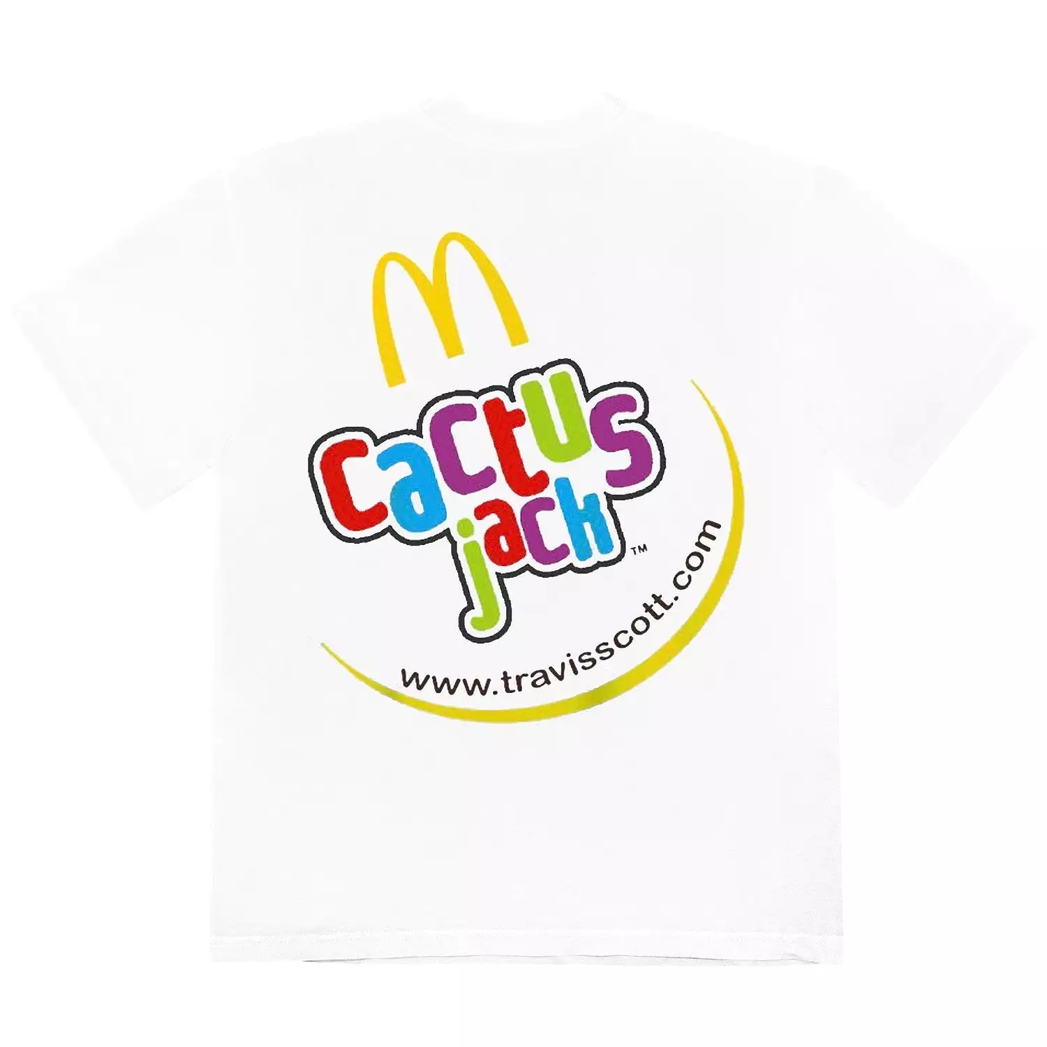 Travis Scott McDonald's Cj Smile T-shirt White